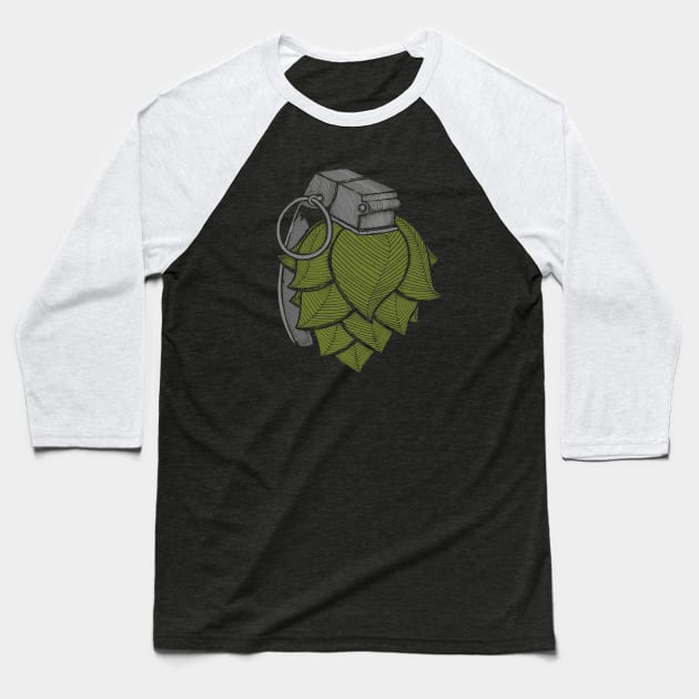 Hop Grenade Baseball T-Shirt by The Brewing Network Shirt Depot